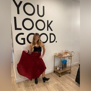 Lovestitch skirt in Merlot